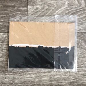 Black and Tan Abstract Minimalist Landscape Painting